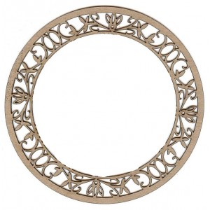 Chipboard Embellishments - Ring Frame Small